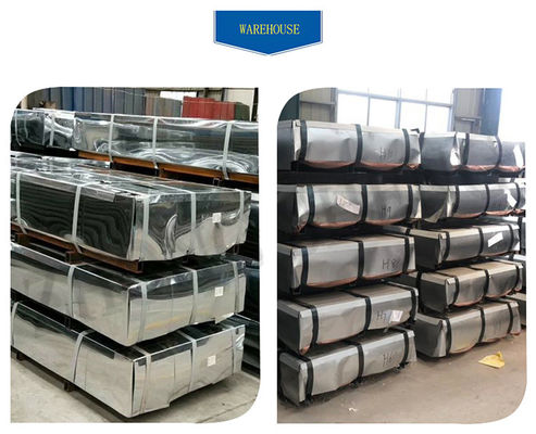 Gegalvaniseerde dakplaat voor gebouwen Prime 0,45 mm/0,48 mm Dikte Uitbreiding Breedte 1000 mm Decoiling Processing Service