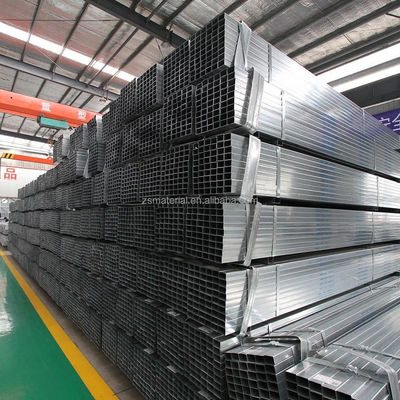 ASTM-staal 100x100 MS gegalvaniseerd vierkant buis holle sectie staal met facturatie naar feitelijk gewicht