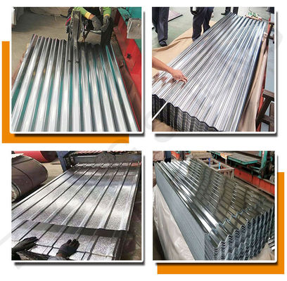 Regelmatige Spangle IBR T-vorm 0,5 mm 0,6 mm 0,7 mm Dikte zink gecoat Z120 g GI gegalvaniseerd dakbedekking gegolfde plaat