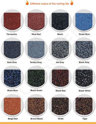 Moderne design stijl Galvalume Stone metalen dakpannen voor prestaties en aangepaste kleuren