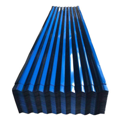 Metalen gegalvaniseerde blauwe beklede dakplaten met ISO9001-certificaat en koolstofarme staaldraad Q235