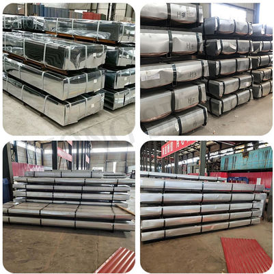 Dx51d Dx52D Dx53D SGCC/SGCH/JIS/DX Verwerkingsdienst voor het afspelen Zink gegolfde met zink beklede gegolfde dakplaat