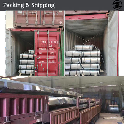 Dx51d Dx52D Dx53D SGCC/SGCH/JIS/DX Verwerkingsdienst voor het afspelen Zink gegolfde met zink beklede gegolfde dakplaat