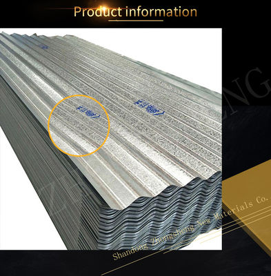 DX51D Grade 16 Gauge 4x8 5mm 0.5mm Zink gegalvaniseerd ijzeren dakplaten met 3601-3660m lengte