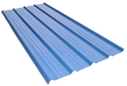 PE-bedekt 0,38*1200 Blauw 0,5 mm Kleurbedekt Zinkalum-dakplaat Blauw PPGI gegolfd dakplaat voor de bouw