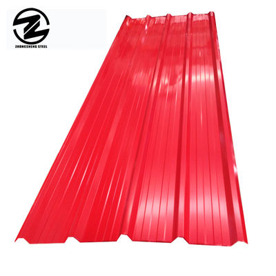 Zinkcoating 20-275g/m2 0,35mm 0,6mm Rode prijzen IBR Witte dakbedekking ijzerplaten PPGI gegolfde dakbedekking Tolerantie ±1%