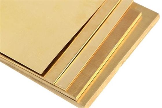 Koperplaat Op maat gemaakte solide 10 mm messingplaten voor lassen 4 mm-2500 mm Koper uiteindelijke sterkte ≥ 195 MPa