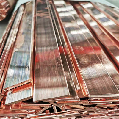 Koperen plaat van Singapore voor aarding en aarding 20 mm Dikte 1,5 mm 2,0 mm 2,5 mm 3,0 mm Breedte 50 mm-2500 mm of indien vereist