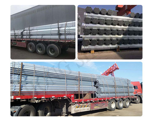 30-275 g/m2 Zinkcoating 1,5'' OD 2 mm Dikte Warm gedompeld GI gegalvaniseerd ronde staalpijp voor chemische meststoffen systeem