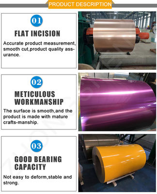 50 mm-1600 mm Breedte RAL 3003 RAL3004 Kleurbedekte aluminium spoel in O H112 Temperatuur voor duurzame producten