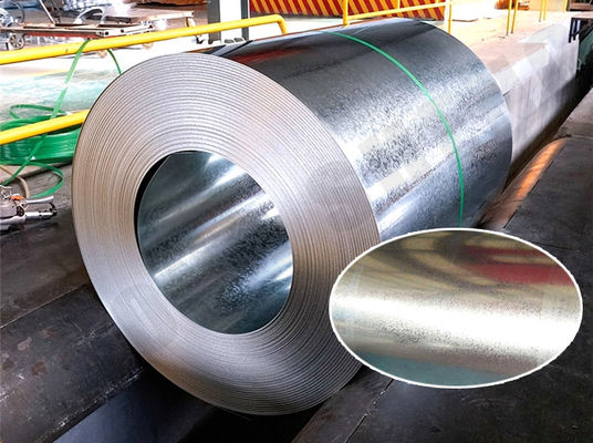 JIS-standaard Big Spangle gegalvaniseerde stalen spoel Z275 met 0,35 mm dikte en 3-8 ton spoelgewicht