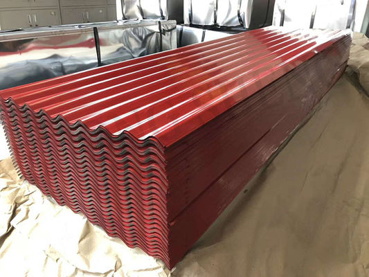 8 ft gegolfde zink dakplaat voor gebouwen Primercoating 8-30/5-30um Buigservice inbegrepen
