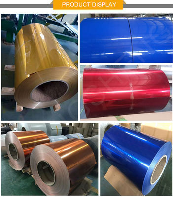 Kleurgecoate aluminium spoel voor constructies 6000 7000 0,8 mm 1,0 mm Dikte Op maat gemaakte kleuroppervlak
