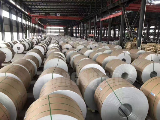 Ronde rol 78 mm 15 inch aluminium spoel voor gootjes ASTM 8011 gecoate zilveren aluminium strips A1050