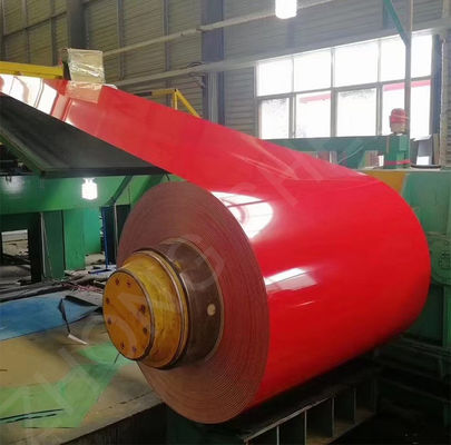 Regelmatig Spangle Grass Pattern PPGI PPGI gegalvaniseerde stalen spoel Prepaint Kleur coated stalen spoel met 3-5 ton spoelgewicht