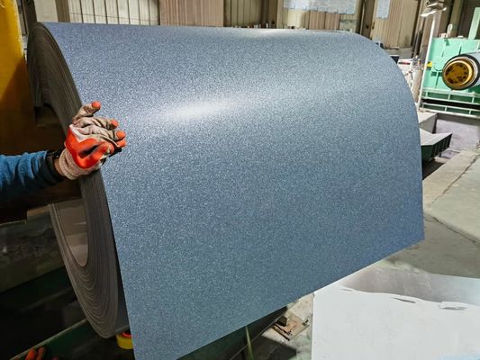 Z121-Z180 Coating 0,12-1,2 mm Dikte Kleur gecoate stalen spoelen met geïmprimeerde gerimpelde oppervlakte afwerking en ISO-certificaat