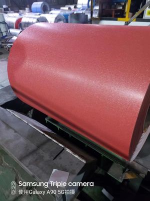 Z121-Z180 Coating 0,12-1,2 mm Dikte Kleur gecoate stalen spoelen met geïmprimeerde gerimpelde oppervlakte afwerking en ISO-certificaat