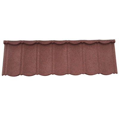 2.7 kg/pcs Warm meerkleurig dakplaat Steen bekleed daktegels voor modern huisbouwbouwbouwbouwontwerp