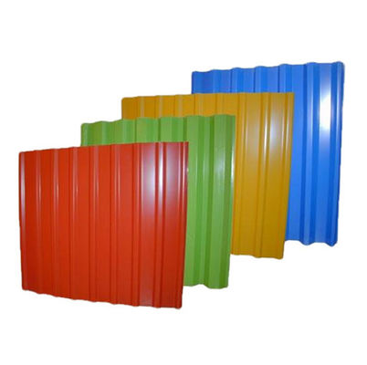 1800-2000 mm Lengte Alle RAL-kleur Rood Wit Koffie Bruin Geaccorde dakplaat met aangepaste kleur