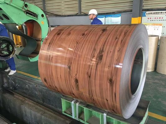 Voorgeverfde polymeer-kleurbedekte PPGI A653 G60 S350GD 0,12-4,0 mm gegalvaniseerde stalen spoelen