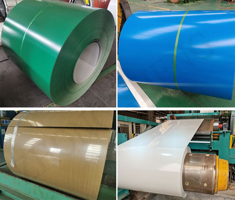 Dubbelkleurig PPGI-ijzeren plaat Z40 15/20 Voorgeverfde gegalvaniseerde stalen spoel met afrolservice en 600-1500 mm breedte