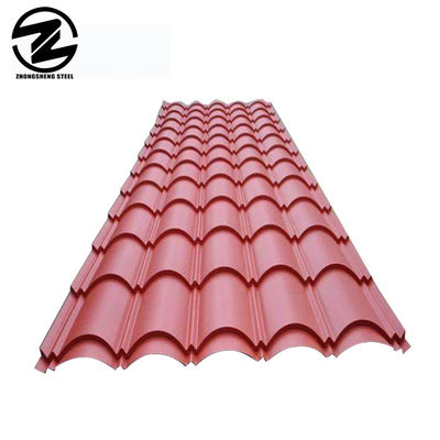 Verwerking van metalen dakplaten met een Aluzinc-kleur