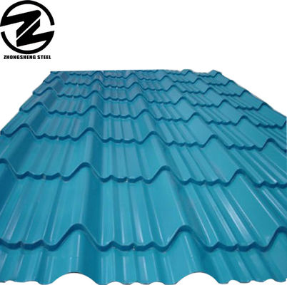 Verwerking van metalen dakplaten met een Aluzinc-kleur