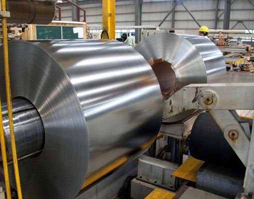 Metalen verpakkingsmateriaal Tinplate spoel geplatteerd met hoge hardheid Ts275 Bright Silver Finish Coated Coating 0.15-0.45mm Breedte