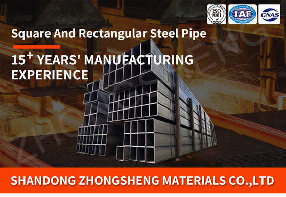 Perfecte verwerkingsprestaties met 1,5 8,18 mm Dikte 12X12 2,5x2,5 Hot Dip Steel Square Tube