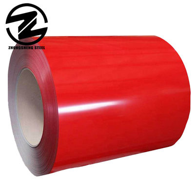Koudgewalst gegalvaniseerd staal voorgeverfde PPGI spoel met 20/10 um coating in 1200 mm Grootte Maandelijkse verkoopvolume 10 000 ton