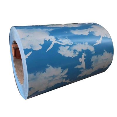 Buigvermogen ±1% 0,12 mm PPGI Kleurgecoate gegalvaniseerde stalen plaat in spoel Z61-Z80 Coating with Punching Processing Service