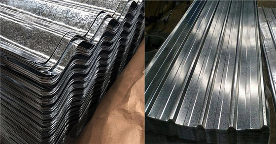 Sterkte Staalplaat 0,4 mm Dikke Aluminium Zink dakplaat Duidelijk Zink Transparante gegolfde dakplaten voor speciale