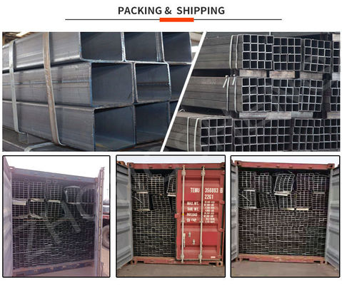 Verwerkingsservice Punching Carbon Steel Square Pipe 2.0*40*40mm met ABS Certificate