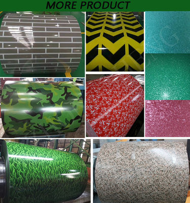 Volhard 0,12-1,2 mm Dikte Rood Groen Blauw Kleur Gecoat Voorgeverfd gegalvaniseerd PPGI/PPGL Stalen spoel met ±1% Tolerantie