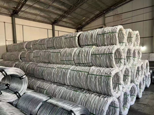 Q195/Q235/SAE1006-1008 aangepaste lengte warm gedompelde gegalvaniseerde ijzeren draad voor vogelkooien zink gecoat BWG 20 gegalvaniseerde draden