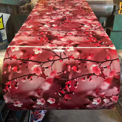 Aanpasbare lengte RAL kleur voorgeverfde rode kleur gecoate DX51D zink gecoate warm staal spoel 0,12 voor uw vereiste