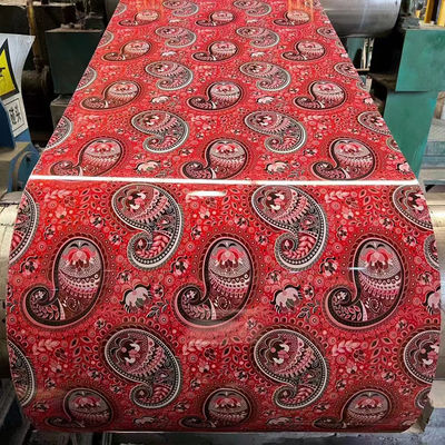 Aanpasbare lengte RAL kleur voorgeverfde rode kleur gecoate DX51D zink gecoate warm staal spoel 0,12 voor uw vereiste