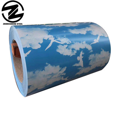Decoiling Houtkleur coated Steel Coil DX51D PPGI Plate Tolerance ±1% en Processing Service voor decoiling