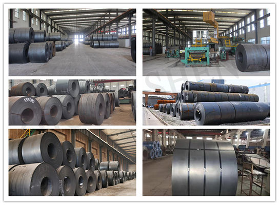 Q195 Q215 Q235 Q255 Q275 Q355 Ss400 Skin Pass Carbon Coil Slit Hrc Hot Rolled Carbon Steel Coil met containerplaat