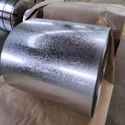 0.35*1250mm Grootte Z80 gegalvaniseerde stalen spoel met grote spangle 3-8 ton spoelgewicht en Z181-Z275 coating