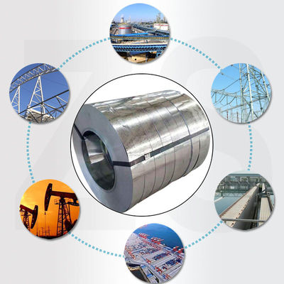 Skin Pass Ja 180 mm gegalvaniseerde stalen strip spoel met Z121-Z180 coating en 65mn