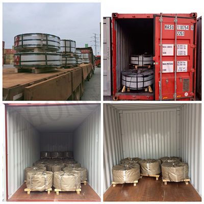 Skin Pass Ja 180 mm gegalvaniseerde stalen strip spoel met Z121-Z180 coating en 65mn