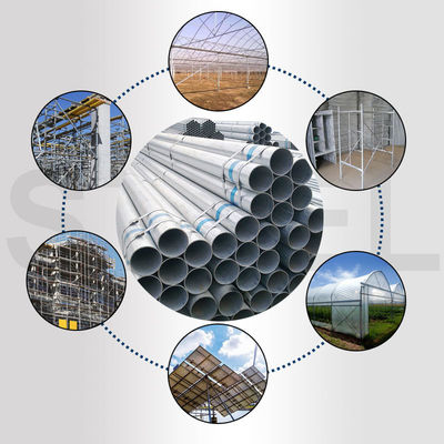 Broer BS 40mm Diameter Warm gegalvaniseerde ronde stalen buizen CRC Structurele buizen 6m Lengte ERW Warm gewalste technologie