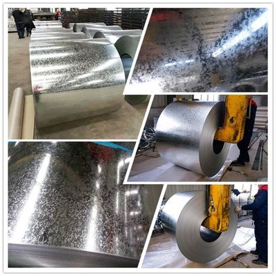 Spiraalgewicht 3-8 ton Hardheid Middenhard 22 Gauge Grote bloem CGCC Hot-Dip gegalvaniseerde stalen spoel