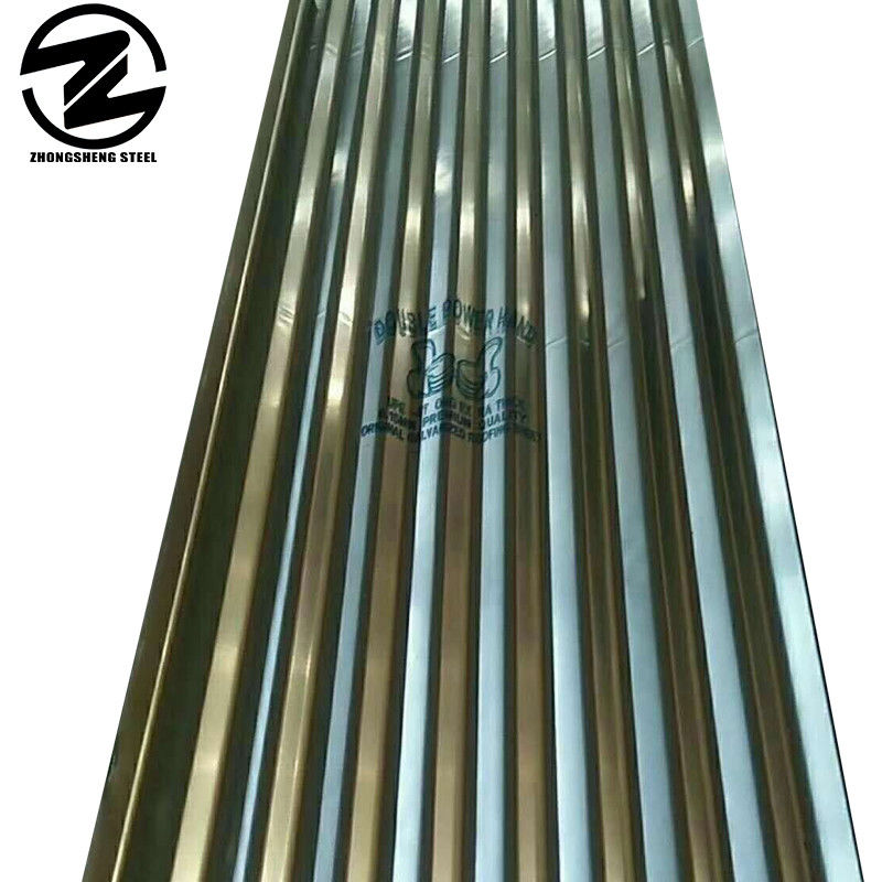 Gewoon Spangle Z80g GI gegalvaniseerd gegolfd dakplaatplaat 0.12*800*3000mm Grootte met Decoiling Processing Service