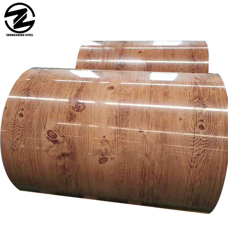Container staal hout patroon zwart gewalst voorgeverfde GI-plaat PPGI gegalvaniseerd staal spoel met bovenste coating dikte 15-35