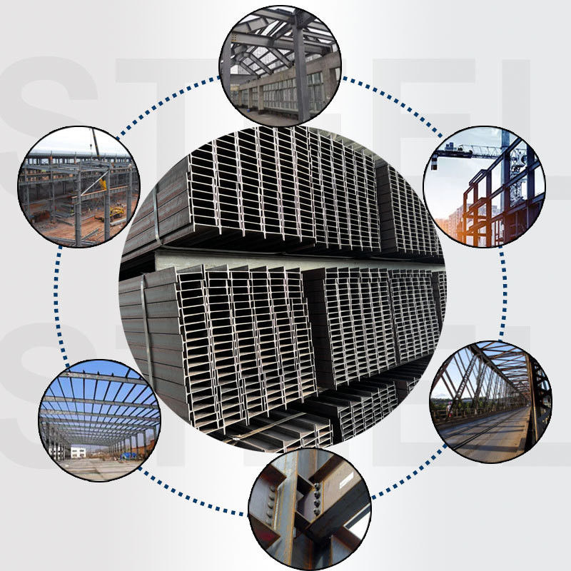 Q235 SS400 H-balk/I-balk van zacht staal met structuur 200x100x6x9 met ASTM-standaard bij FOB-levering