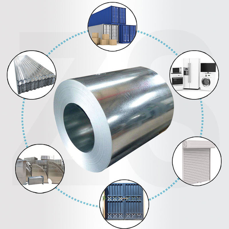 Dx51D Z275 Zink gegalvaniseerd metaalplaat Warm gedompelde gegalvaniseerde spoelen Stalen Gi spoelen met 508mm/610mm spoel ID Z30-Z40 coating