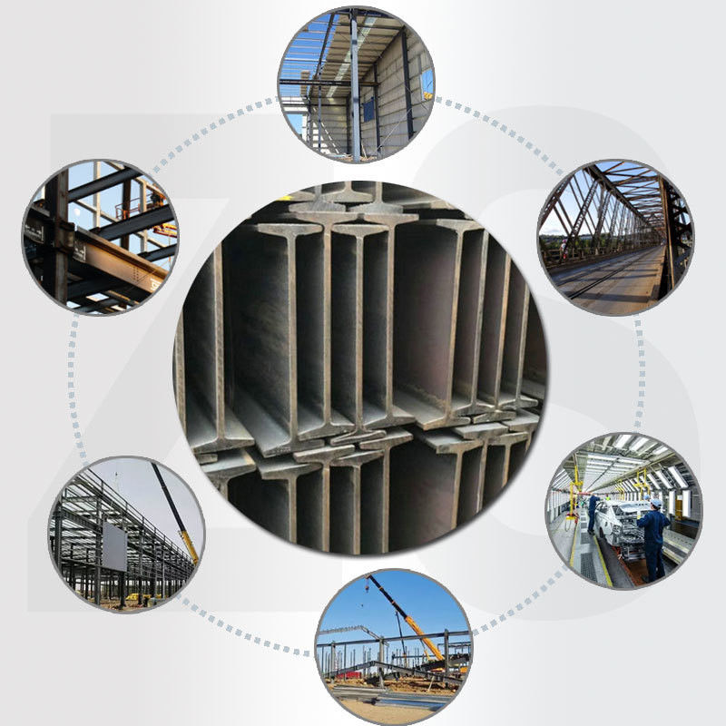 Q235/Q345/ST37-2/ST52/Q420/Q460/S235JR/S275JR/S355JR H balk 150x150x7.0x10 mm Grootte Gewicht per meter voor warmgewalst gieten
