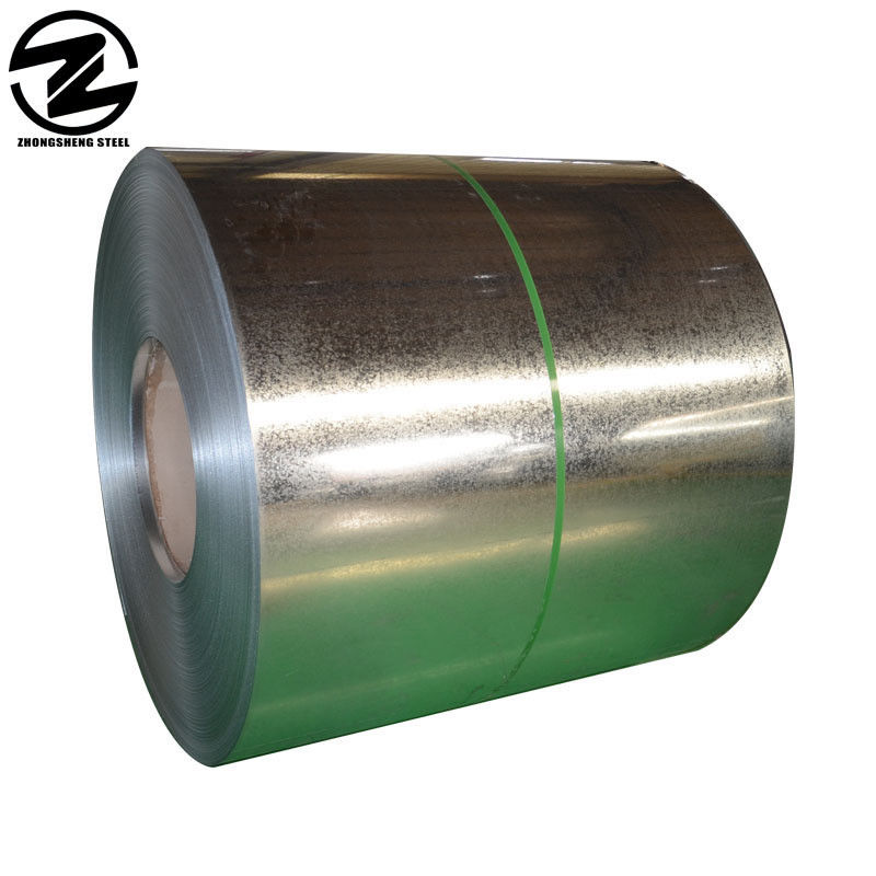 Regelmatige Spangle gegalvaniseerde plaat metalen rol Z100 voor bouw spoel Gewicht 3-5 ton Spangle nul/regelmatig/klein/groot